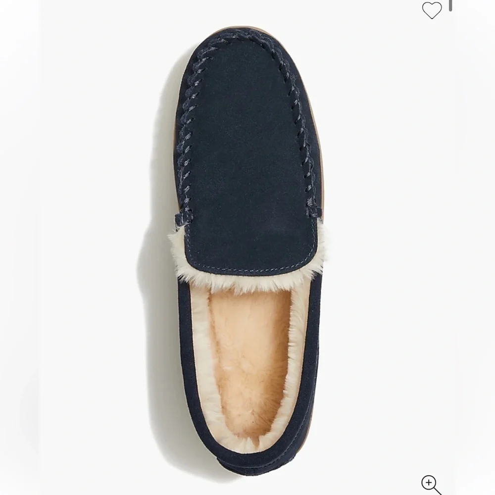 NWOB Suede scuff slippers